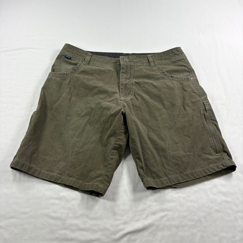 Kuhl Ramblr Shorts Mens Size 36 Brown Chino Patina Dye Outdoor Hiking Trail